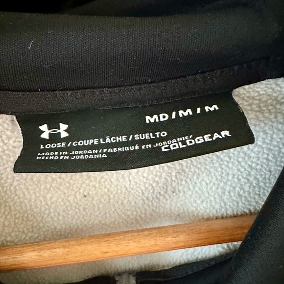 Under Armour ColdGear Men's Light Gray Pullover Hoodie - Picture 4 of 8